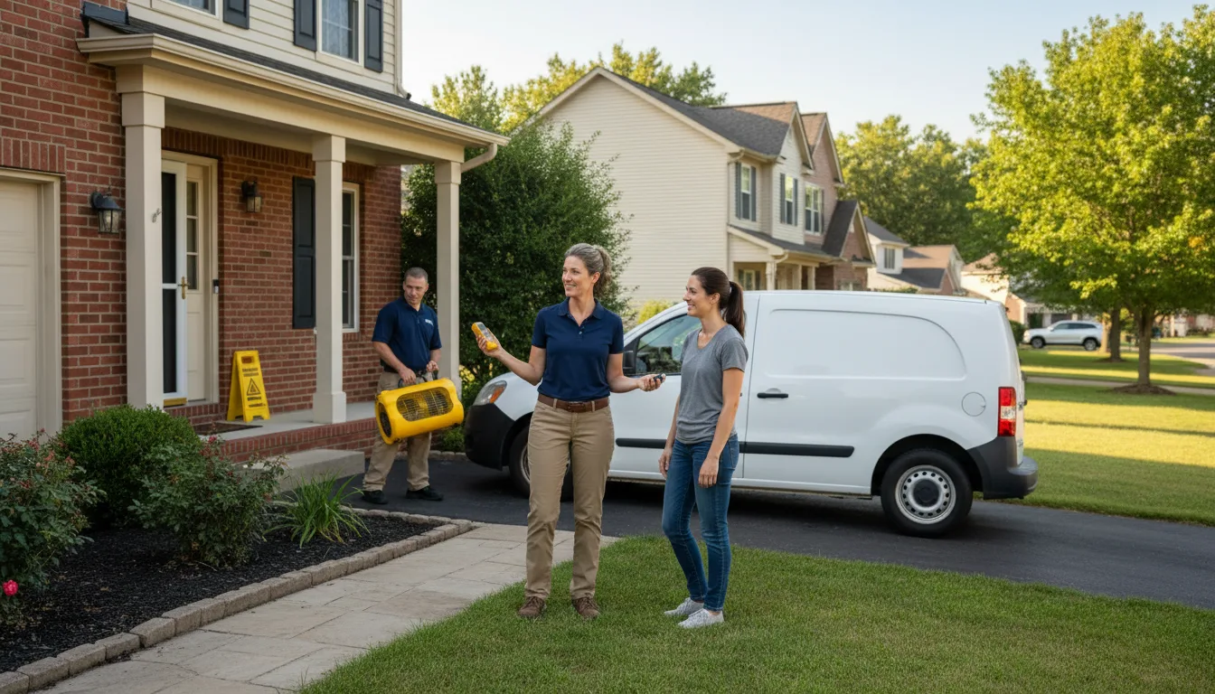 Residential water damage restoration in Ammon, ID